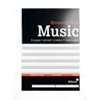 Silvine Music Manuscript Book A4 24 Pages 12 Stav